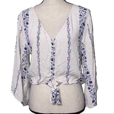 Blouse American Eagle Pour Fille - Taille M - Neuf Avec étiquettes - Couleur Violet Bleuté
