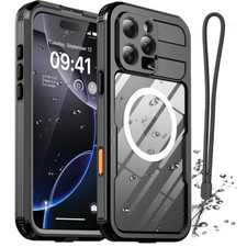 For iPhone 16 Pro Max Waterproof Case Military Dropproof Shockproof Phone Cover
