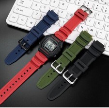 Rubber Strap Watchband For Casio Table W-218H/F-108 Ae1200/1000/1300 Strap 18mm
