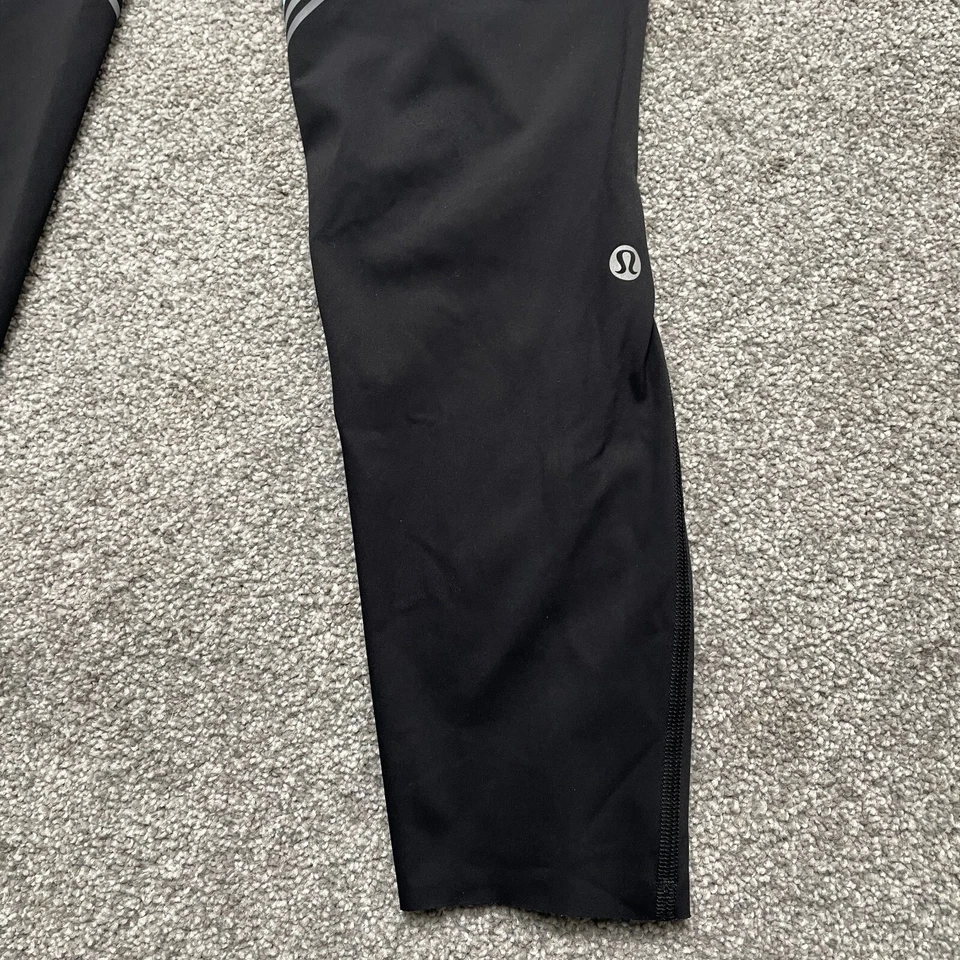 Leggings Lululemon Adulto 4 Negros Límite de Velocidad Corto Rayas 23 en Damas Foto 4 de 4