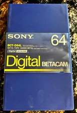 Sony BCT-D64L Digital Betacam Video Cassette, Metal, 64 minute NEW