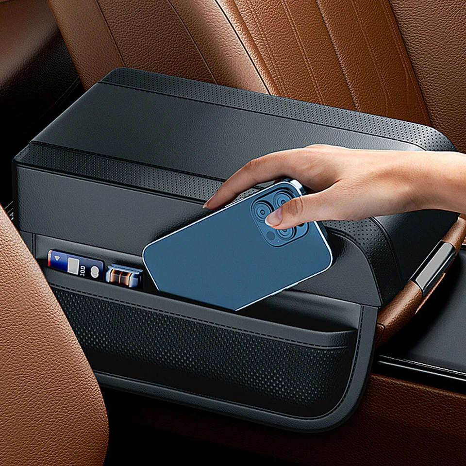 Caja reposabrazos consola central coche funda cojín protector accesorios adornos Foto 3 de 4