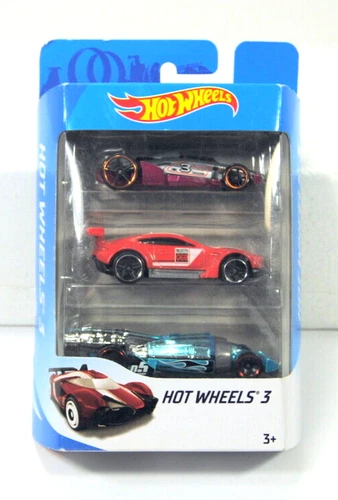 HOT WHEELS 3 Car Bundle Lot Red Line Stock & Race Vehicles K5904-D849