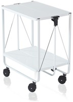 Leifheit Side Car Folding Trolley - White Leifheit Side Car Folding Trolley - White