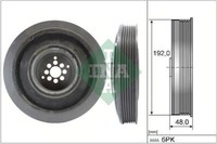 Schaeffler INA 544 0102 10 Riemenscheibe, Kurbelwelle FüR Audi VW