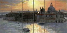 Ceramic Tile Mural Backsplash Morris Mediterranean Venice Art JM113
