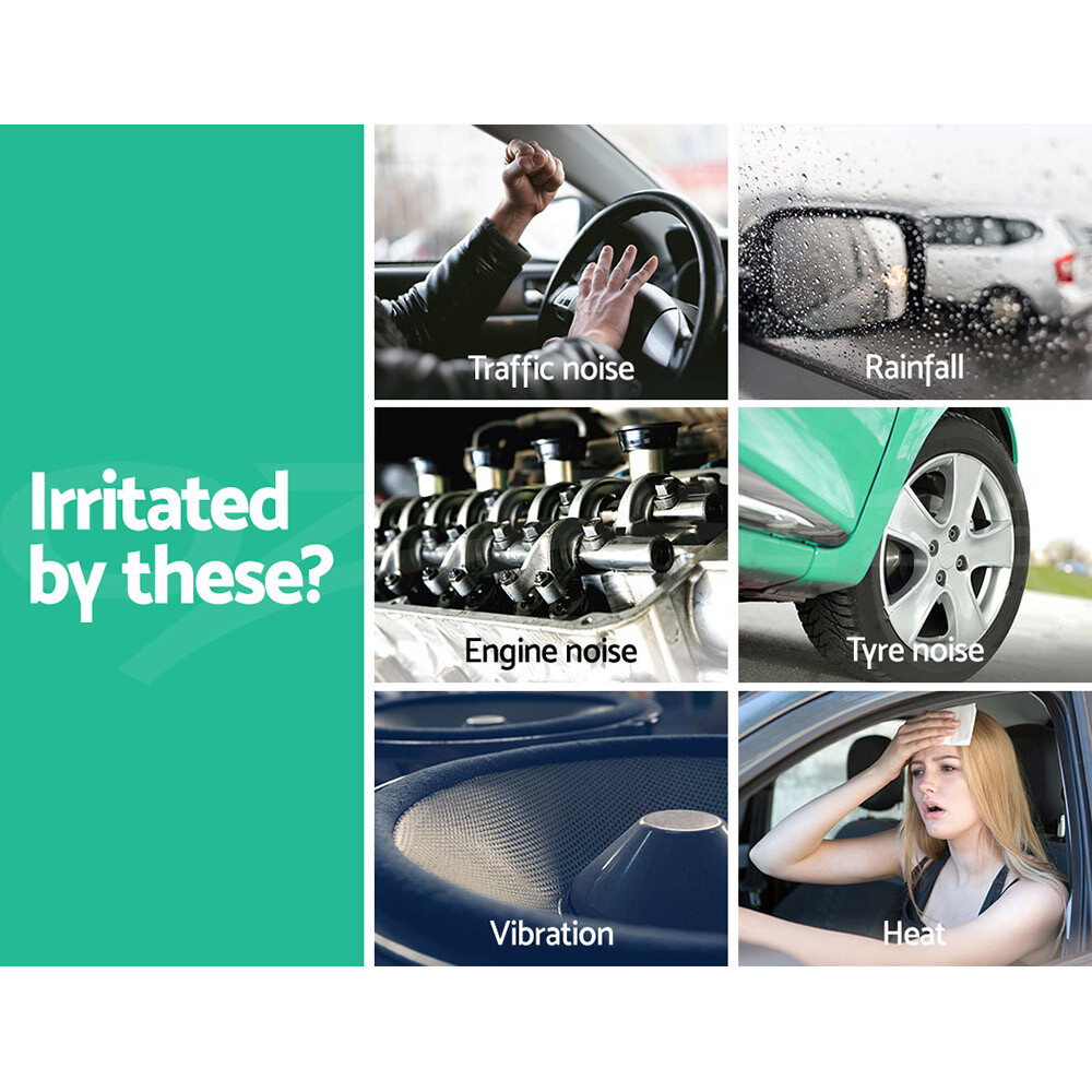 Weisshorn Car Sound Deadener Butyl Mat Heat Insulation Roller Sound