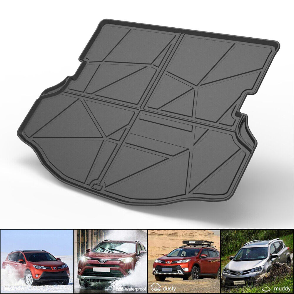 Cargo Trunk Boot Tray Liner Carpet Floor Mat for 2013-2018 Toyota RAV4 RAV-4