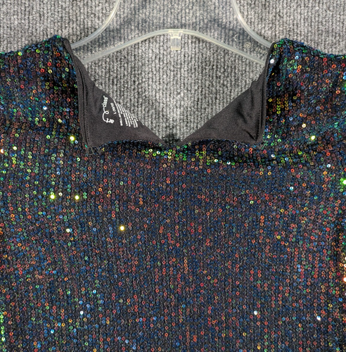Art Class Sequin Glitter Rainbow Long Sleeve Girls Dress Size Large (10/12) - Picture 11 of 18