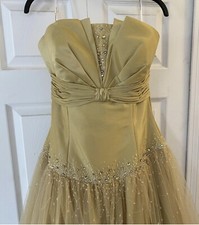 Brand New Gold Ball gown