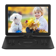 16.9" Portable DVD Player with Large HD Swivel Scree 14" by DBPOWER Region Free
