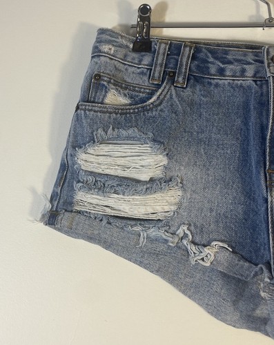 INSIGHT Denim Shorts Women’s Size 28 AU 10 Harvey Relaxed Distressed Short Mini - Picture 4 of 16