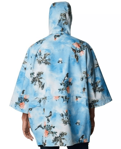 Columbia Deschutes Valley Hooded Rain Poncho Aduld Men's Unisex Waterproof Jacke - Picture 2 of 6
