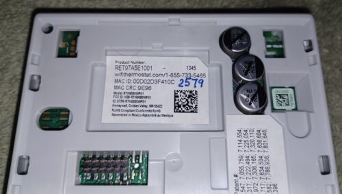 Honeywell Wi-Fi Smart Thermostat RTH9580WF01 Touch Screen Heating/Cool RTH9580WF - Picture 4 of 5