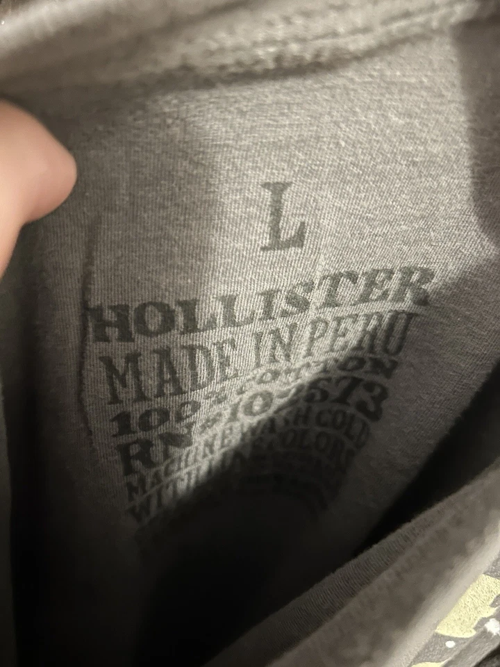 Camisa Hollister My Other Pants Are de Cuero Talla Grande De Colección Foto 2 de 2