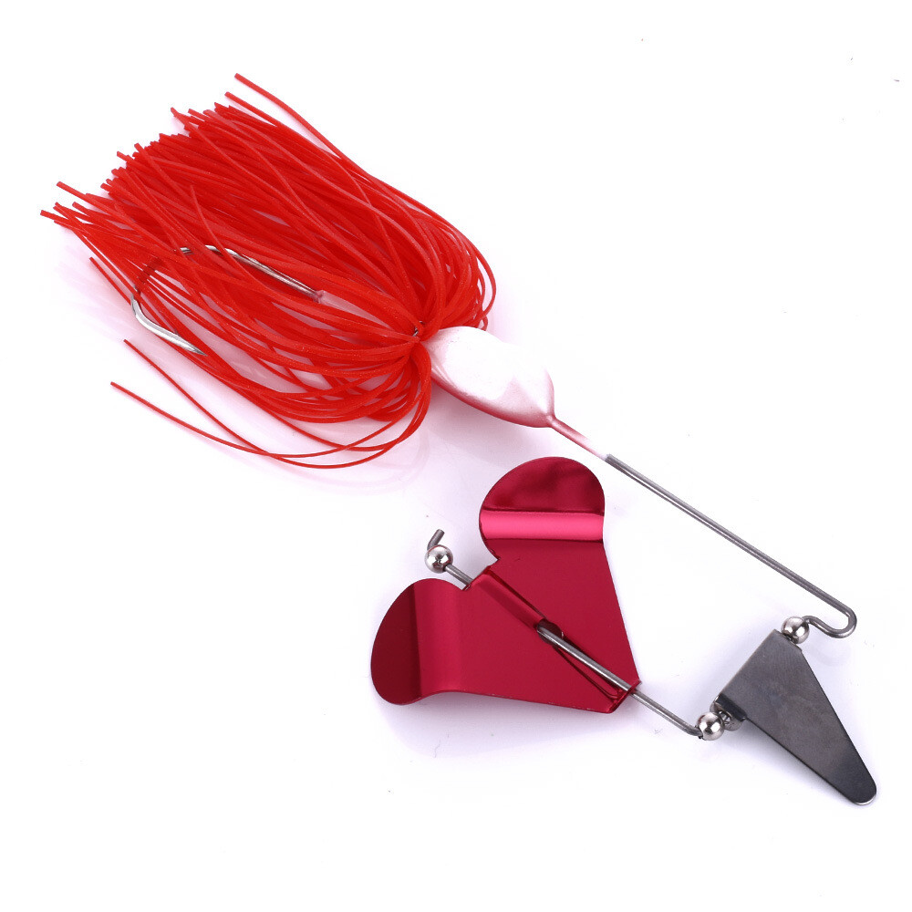 4pcs 11.5cm/22g Spinnerbait Blade Bait Rubber Skirt Buzzbait Fishing Lure Tackle - Image 3