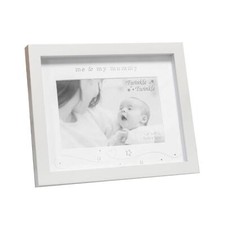 Baby Photo Frame Grey and White 6' x 4' - Me and My Mummy