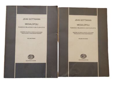 Megalopoli opera completa in 2 volumi Funzioni e relazioni Gottmann Einaudi 1970