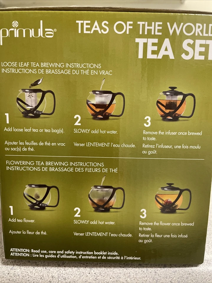 Primula Brand Tea Pot 40oz Glass Tea Pot With Loose Tea Strainer Microwaveable - Image 4 of 4
