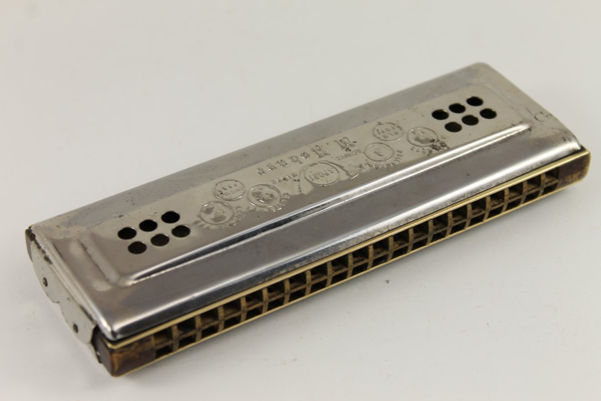 Antique German Harmonica M. HOHNER ECHO Clockenreine Stimmung 1940`s eBay