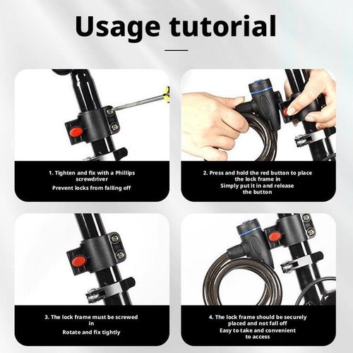 90cm Heavy Duty Motorcycle Bicycle Bike Chain Lock Keys Security 2024 High L9X5 - Picture 9 of 10