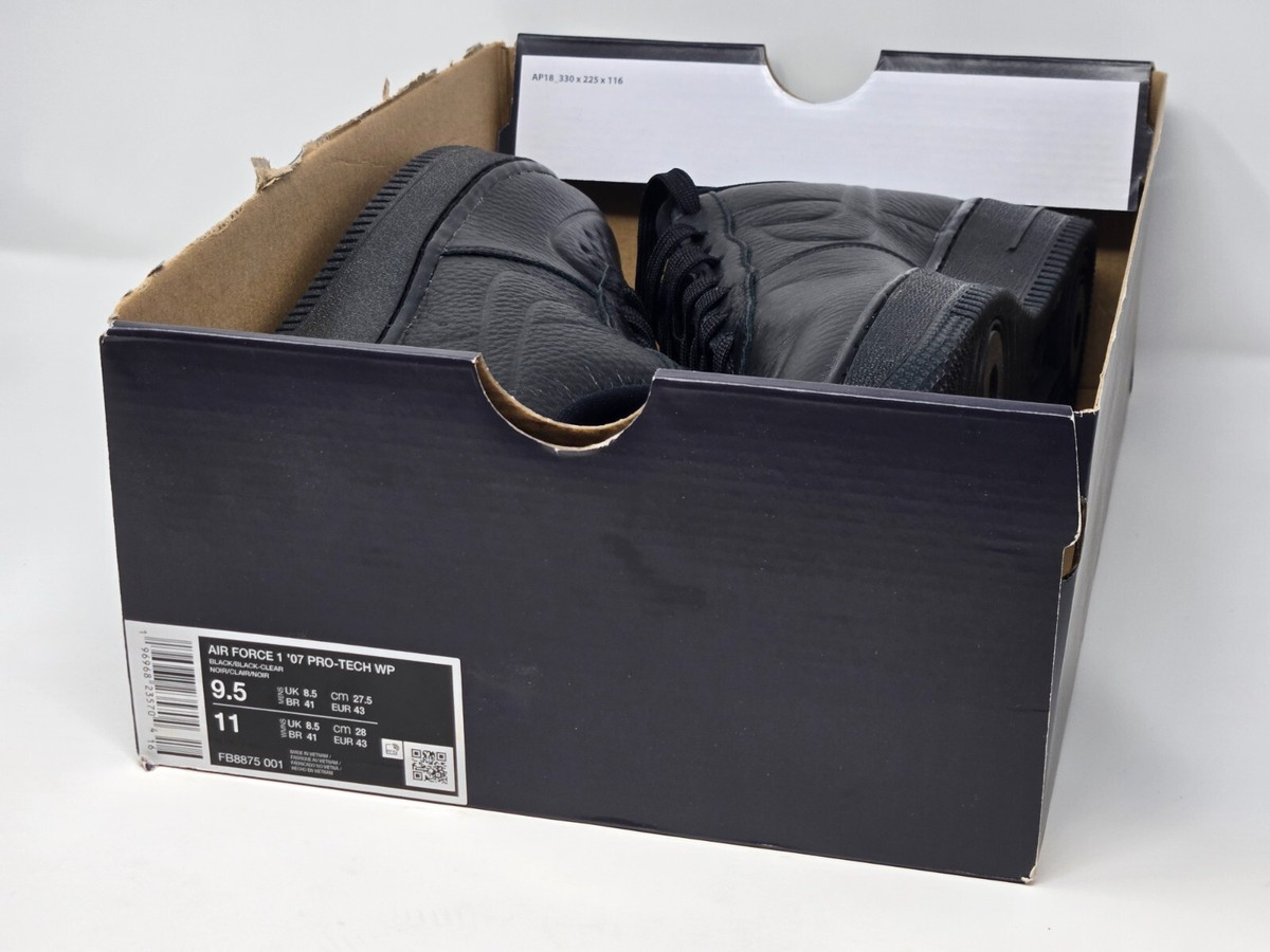 シューズ(男性用) Nike Air Force1 Pro-Tech WP Triple Black Nike Air Force 1 High Triple Black W for sale | eBay