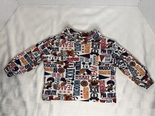 VTG MICKEY  CO Size 12M Boys Cotton Long Sleeve Turtleneck Sports 90s RARE Find
