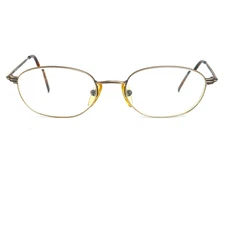 Echo M6028 CM099 Matte Gold Oval Eyeglasses Frames 49-19 H16223
