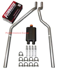 04-08 Dodge Dakota Mandrel Bent Dual Exhaust w/ Flowmaster Muffler Super 44