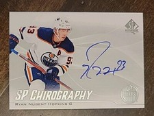 SCARCE - 2021-22 SP Authentic Chirography SSP Ryan Nugent-Hopkins On Card Auto