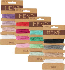 16 Colors Hemp Cord String for Jewelry Making,Colored Twine String for Bracelet