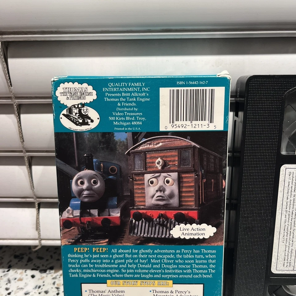 Thomas the Tank Engine & Friends Percy’s Ghostly Trick VHS Video Tape Train V1 - Image 4 of 4