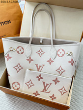 Louis Vuitton Strawberry Milk Neverfull Medium Tote Bag For Women