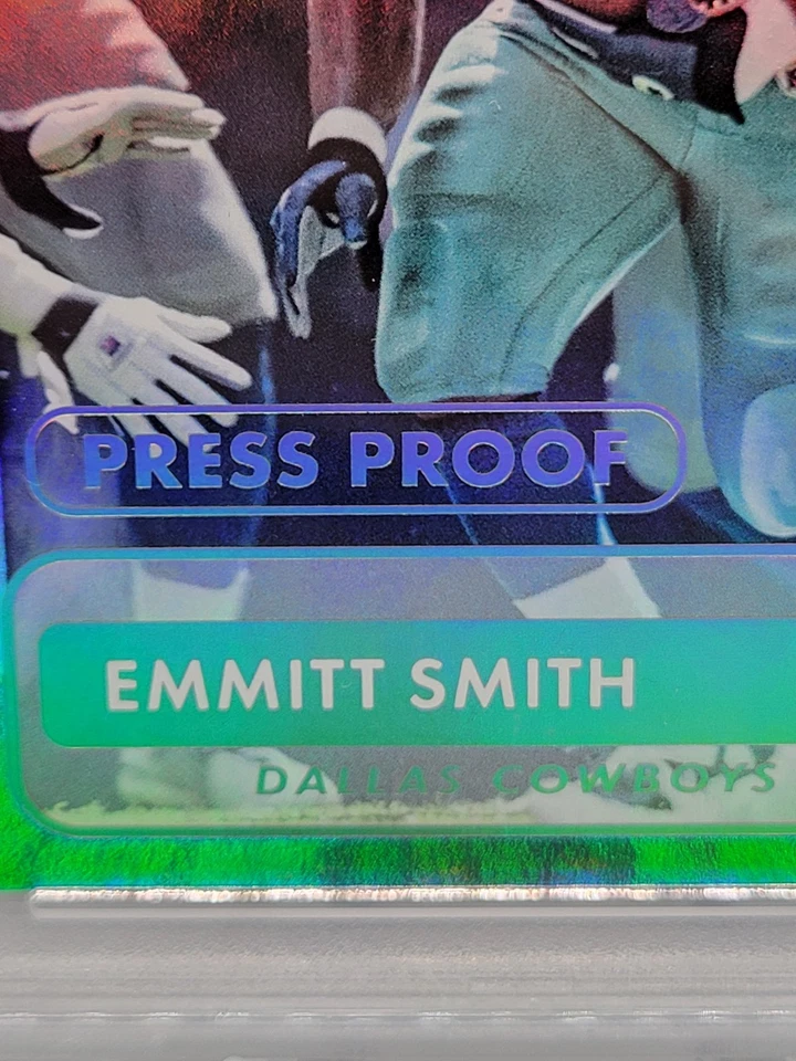 2015 Donruss Emmitt Smith #/25 SSP Press Proof Silver HOF Cowboys PSA Mint Pop 1 - Imagem 4 de 4
