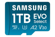 Samsung EVO Select microSD Memory Card  Adapter, 1TB microSDXC, 1TB, Blue