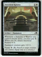 Ancestral Katana 1 Foil C Kamigawa: Neon Dynasty NM Magic: The Gathering