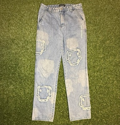 Taka Original  Teddy bear  patchwork jeans WORN TWICE (they were too long)Size L