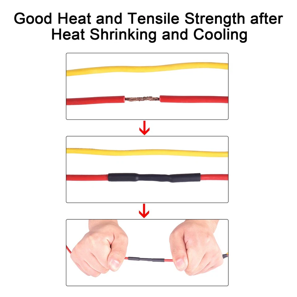 Rollo de tubo termorretráctil impermeable de 1/4 pulgadas 20 pies 3:1 grado marino adhesivo Li... Foto 3 de 4