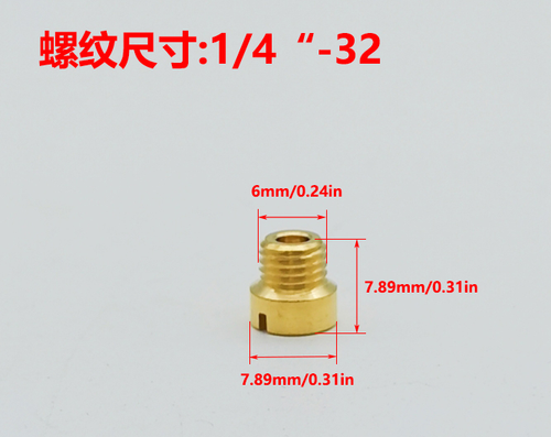 Per Carburatori Holley 1/4-32 Gas GETTI PRINCIPALI 50-59 60-69 64-99 70-79 80-89 90-99 - Foto 3 di 12