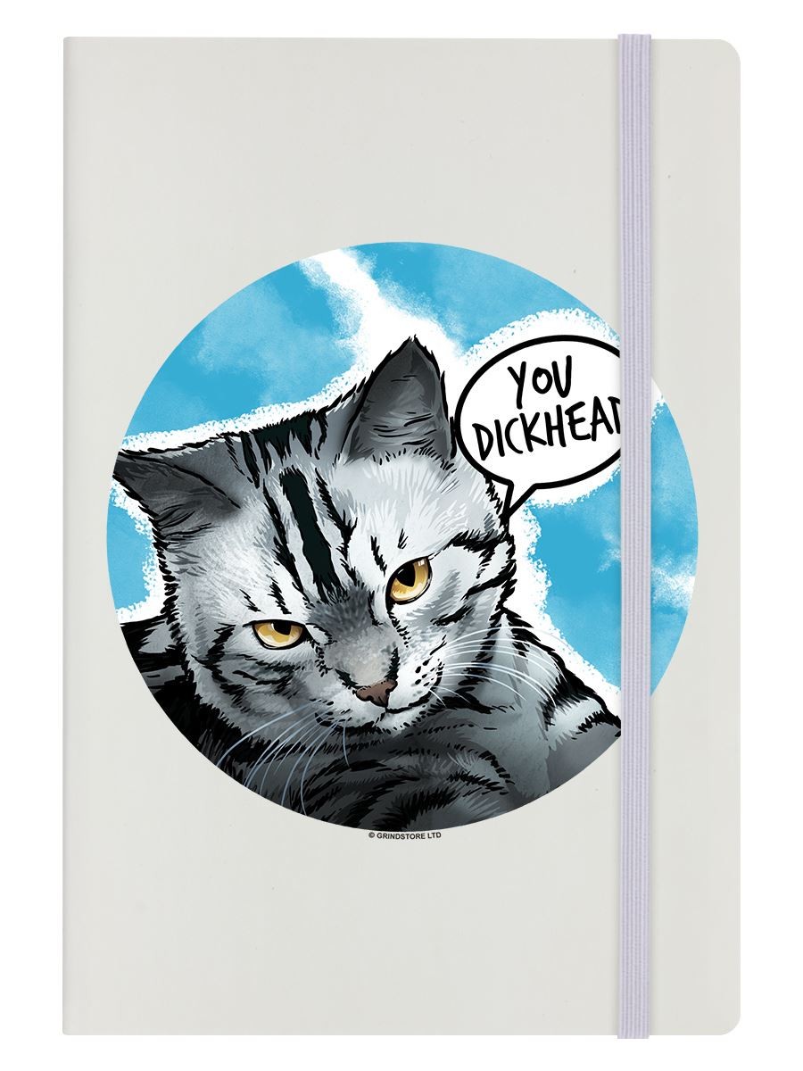 Cute But Abusive You Di*khead Cream A5 Hard Cover Notebook