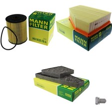 MANN-FILTER Inspektionspaket Filterset passend für VW Phaeton 3.2 V6 3D