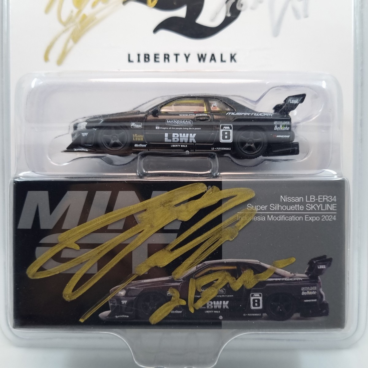 MINI GT NISSAN LB-ER34 SUPER SILHOUETTE SKYLINE IMX 2024 MINI GT NISSAN LB-ER34 SUPER SILHOUETTE SKYLINE IMX 2024
