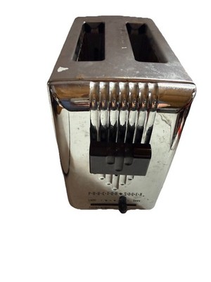 Vintage Proctor Silex Deco Toaster 2 Slice Model T6810 Chrome USA