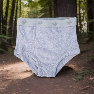 Conni Kids Tackers Brief Size 6-8 Gender Neutral Pull Up Underwear, Grey Briefs