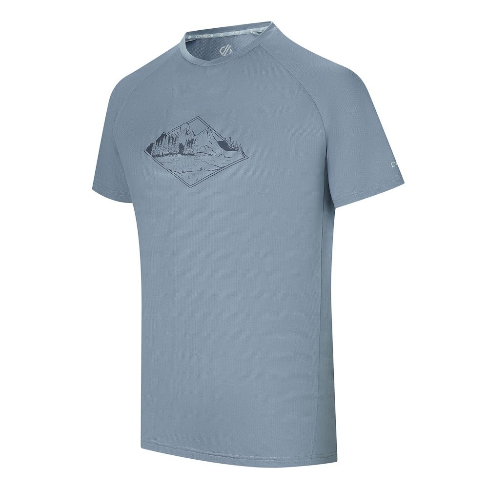 T-shirt multi-sport homme Dare2B Tech II Tee Mercury respirant pour le running