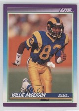 1990 Score Willie Flipper Anderson #125 0s5