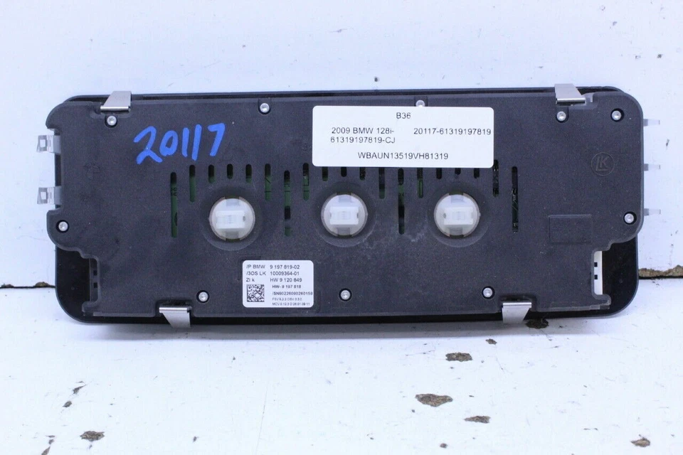 BMW 128i E82 2008-2013 consola de luces de lectura de mapas aéreos OEM usado Foto 2 de 4