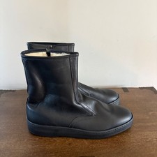 Bates Floaters Mens 9.5m Black Leather Wool Lined Winter Boots Side Zip Made Usa Bates Floaters Mens 9.5m Black Leather Wool Lined Winter Boots Side Zip Made Usa
