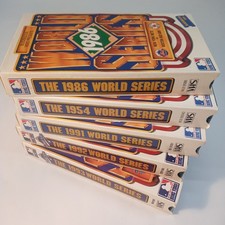 MLB World Series VTG VHS Lot 5 - 54, 86, 91, ...