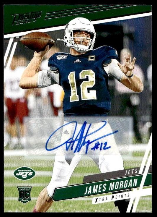 2020 Panini Prestige #251 James Morgan RC Xtra Points Signatures New York Jets